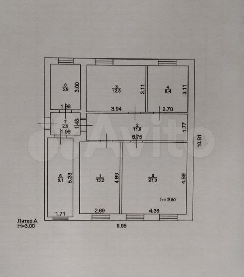 Дом 85 м² на участке 12 сот.