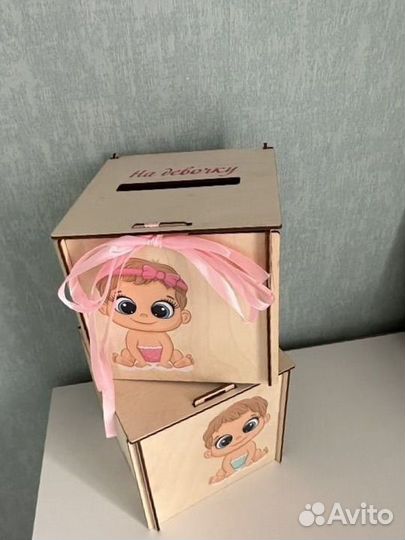 Свадебная коробочки мальчик и девочка