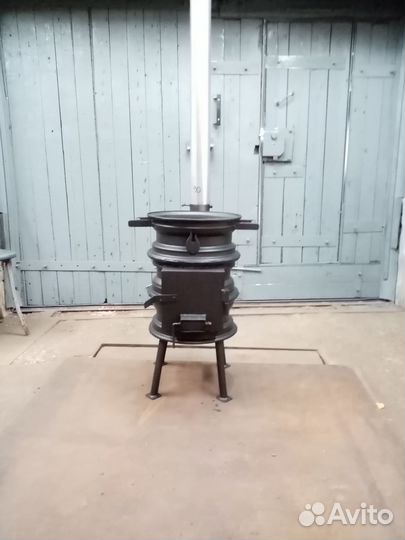 Печь под казан из дисков