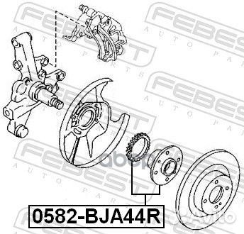 Ступица задняя 0582BJA44R Febest