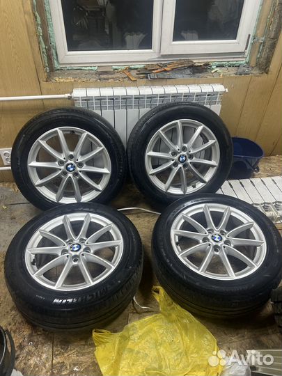 Диски r17 5x120 bmw оригинал и шины michelin