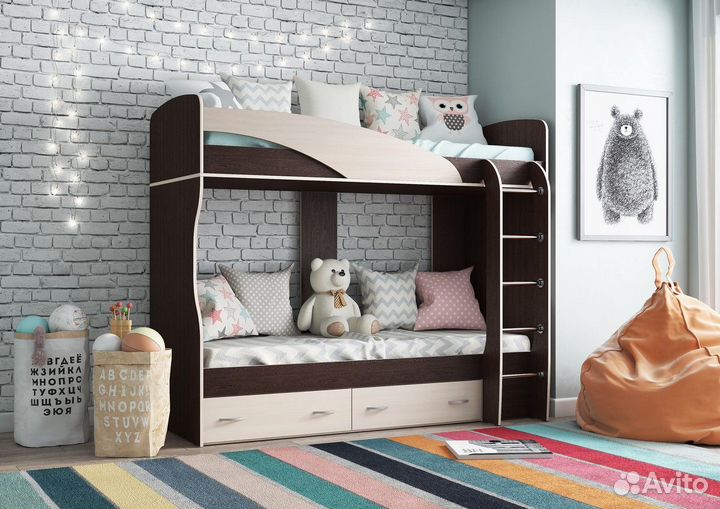 Кровать 2х ярусная Мийа