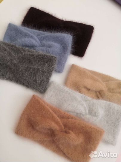 Повязка на голову вязаная