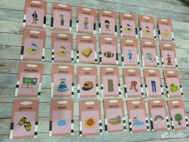 Карточки английский язык, детская игрушка