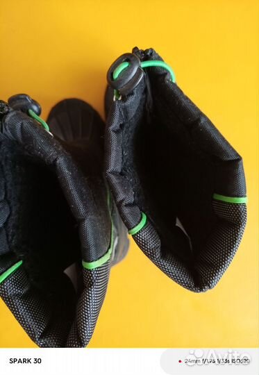 Сапоги детские резиновые утеплённые 31 размер