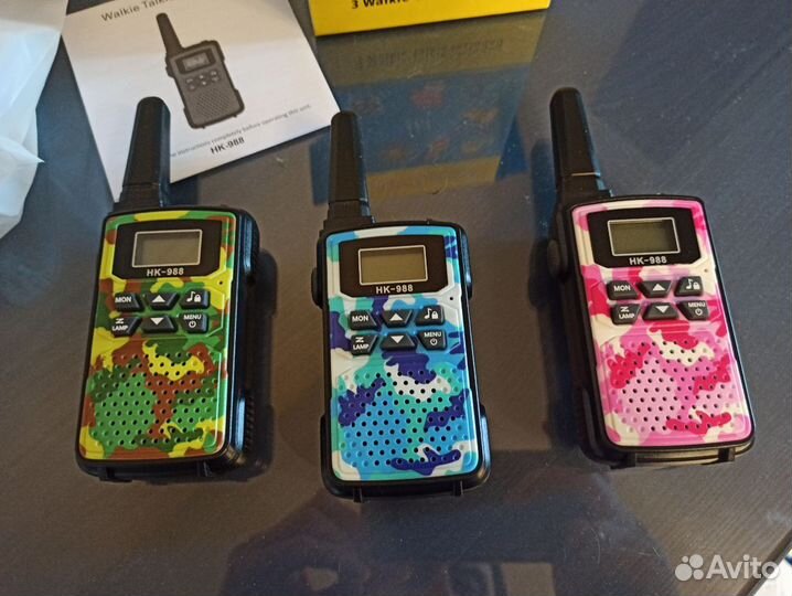 Детские рации / walkie-talkie / игровой набор 3 шт