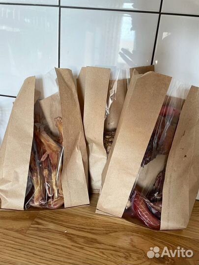 Сушеные лакомства для собак