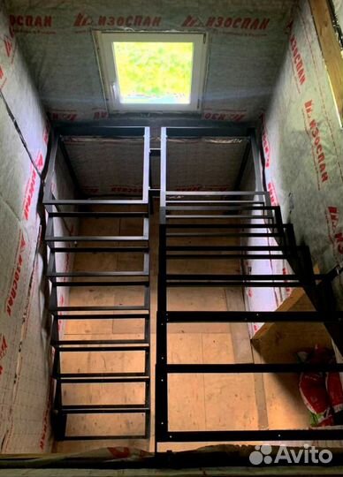 Перила кованные Установка