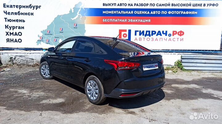 Накладки порога Hyundai Solaris 2. Комплект