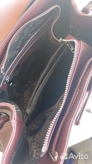 Сумка женская искусственная кожа малиновая