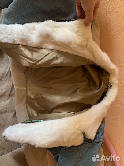 Джинсовки с мехом норки