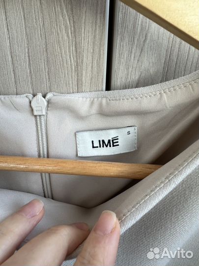 Платье Lime бежевое