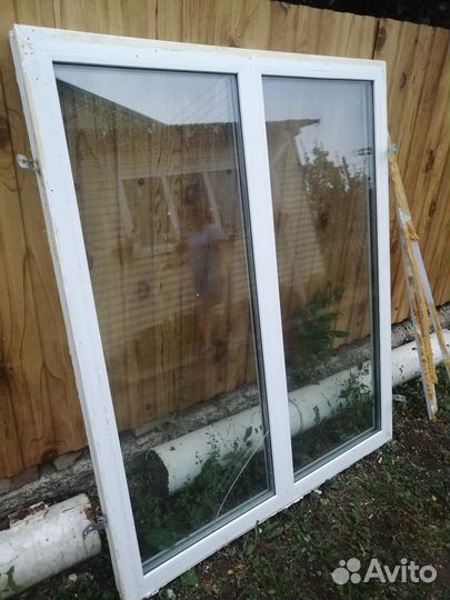 Окна пластиковые бу глухие