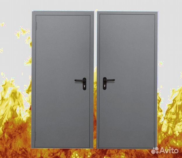 Входные противопожарные металлические двери Ei60