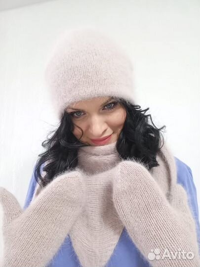 Шапка,бактус и варежки