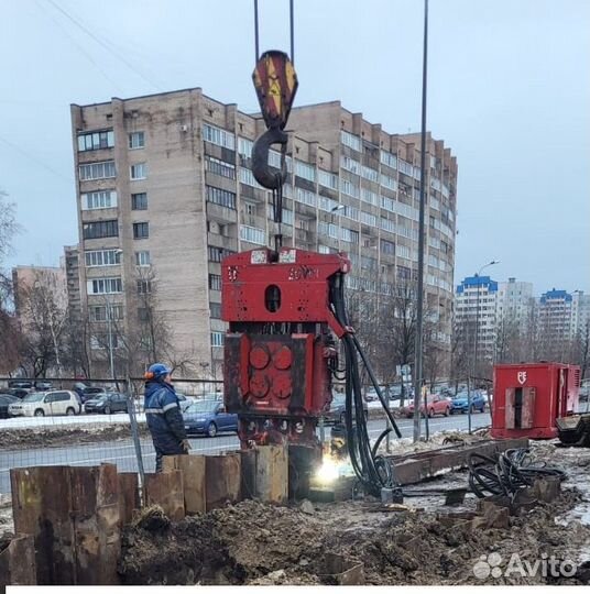 Аренда вибропогружателя PVE 20VM/2319 шпунт ларсен