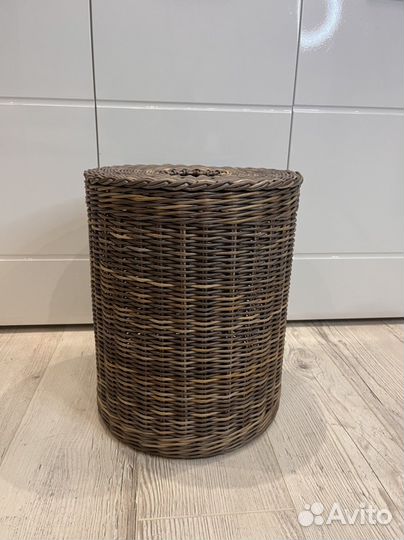 Корзина плетеная с крышкой