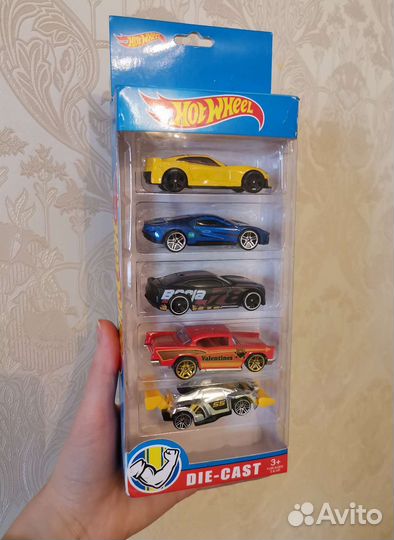 Набор машинок 5 штук в коробке