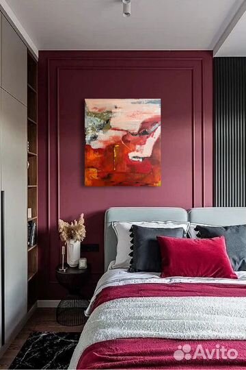 Картина большая абстракция для интерьера