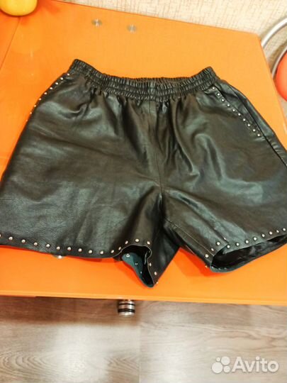 Шорты кожаные