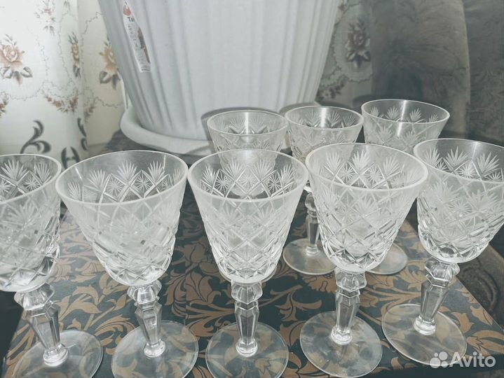 Фужеры Гусь хрустальный ромбы