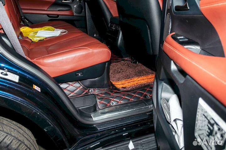 3D коврики из экокожи Lexus