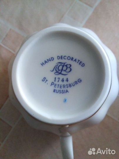 Сервиз кофейный костяной лфз белый