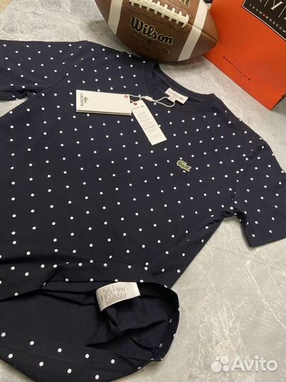 Футболка Lacoste синяя размеры с 46 по 54
