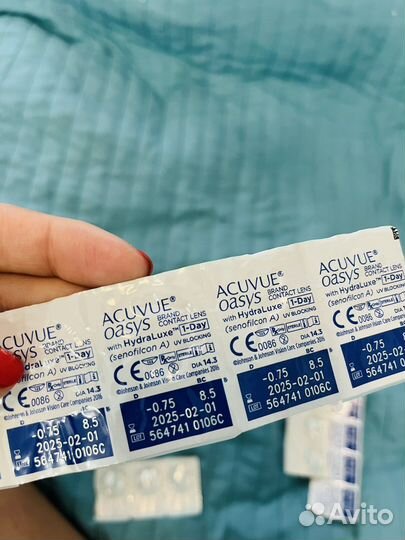 Линзы контактные acuvue oasys 1 day
