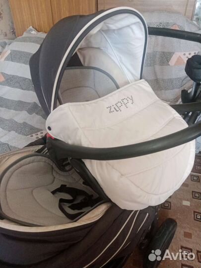 Коляска тутис хиппи пиа 3 в 1 бу