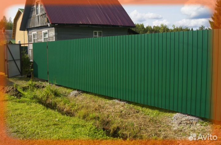 Забор из профлиста
