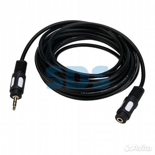 Шнур 3.5 Stereo Plug - 3.5 Stereo Jack 3М (gold) r