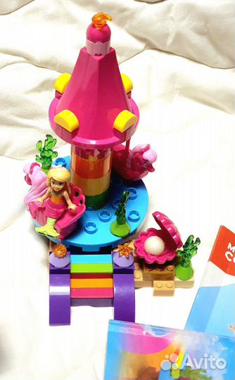 Megablocks barbie dreamtopia русалки 3 набора