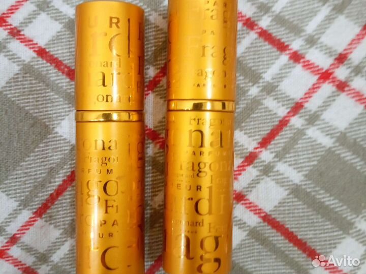 Атомайзер для духов 10мл Fragonard золотого цвета