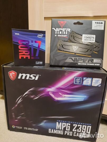 Комплект на i7-9700K
