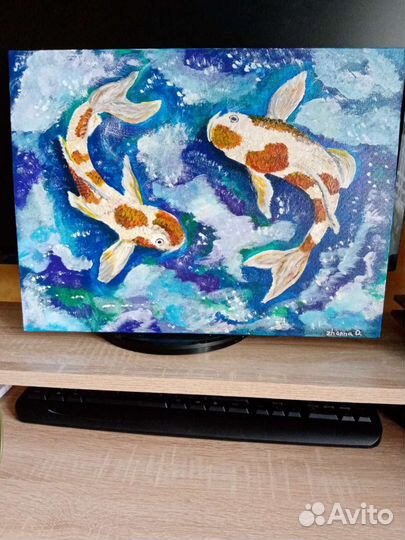 Картина акрилом на холсте