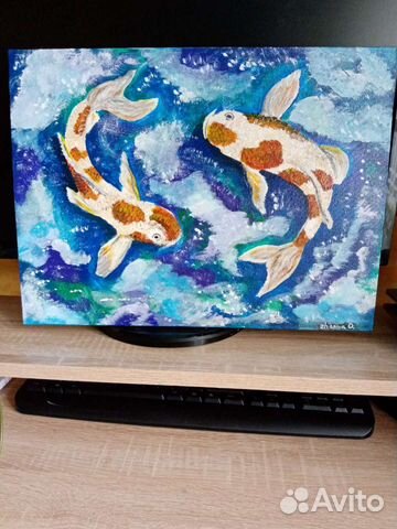 Картина акрилом на холсте