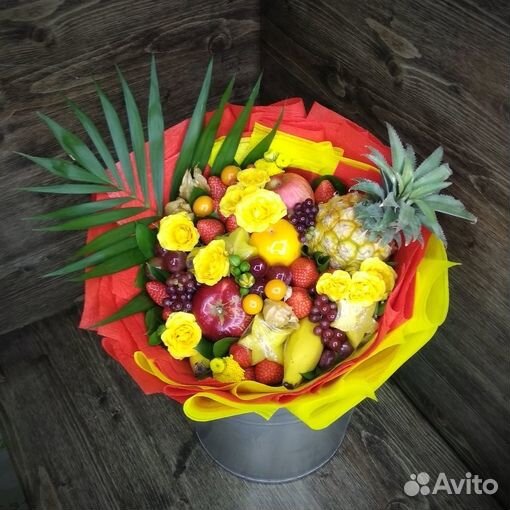 Съедобные букеты из фруктов