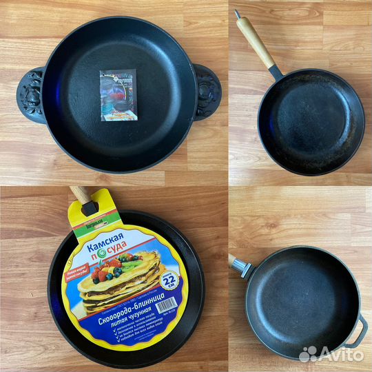 Сковороды чугунные