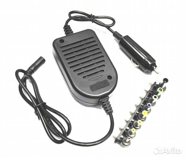 Автомобильная зарядка для ноутбука,с 8 разъемами