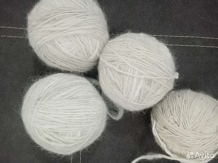 Нитки из собачьего пуха. Пряжа, шерстяные нитки