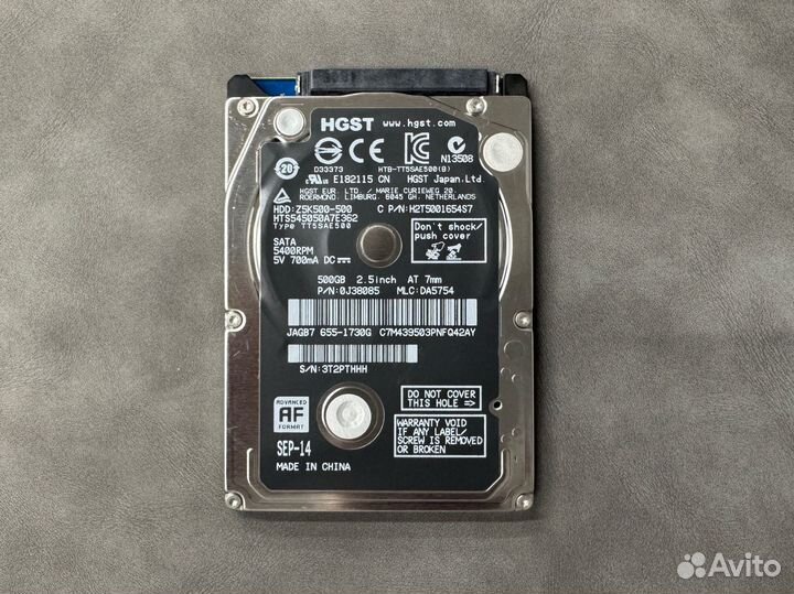 Жесткий диск hitachi 2.5