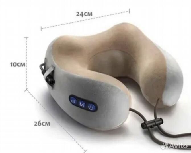 Массажер U-shaped massage pillow подушка для шеи