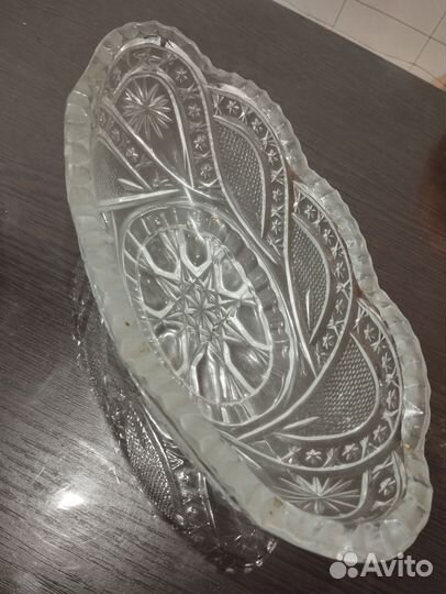 Ваза хрустальная ладья