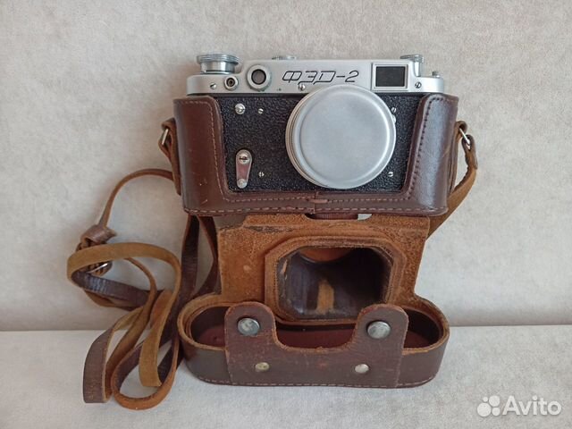 Фотоаппарат фэд-2 1958 с футляром и коробкой