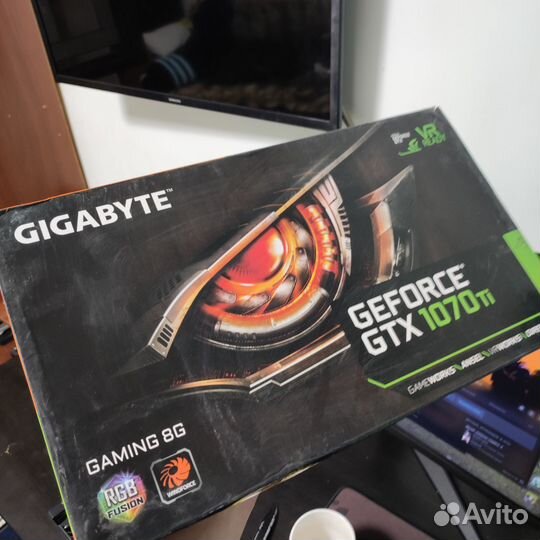 Видеокарта GTX 1070 TI, Gigabyte (не рабочая)