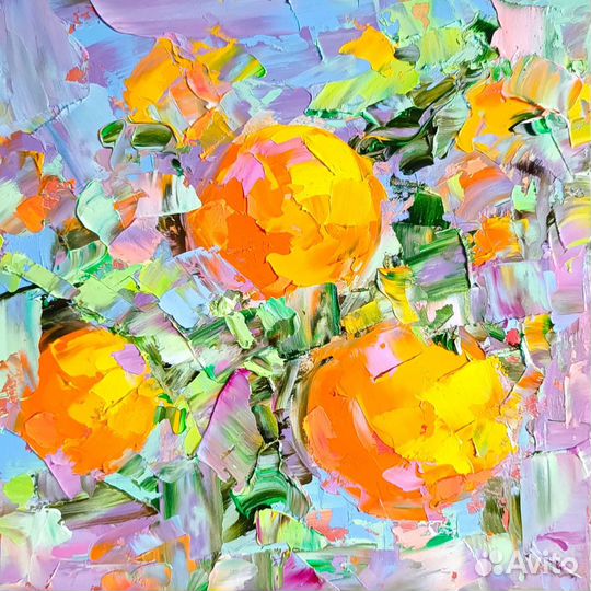 Картина маслом апельсины картина с фруктами