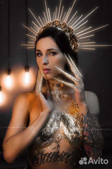 Металлические ногти пальцы для фотосессии