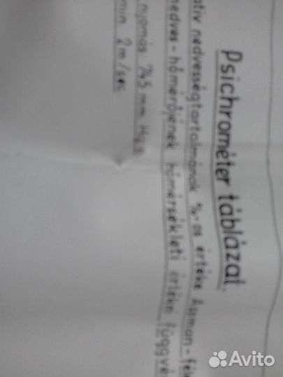 Психрометр аспирационный