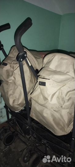 Прогулочная коляска для двойни бу
